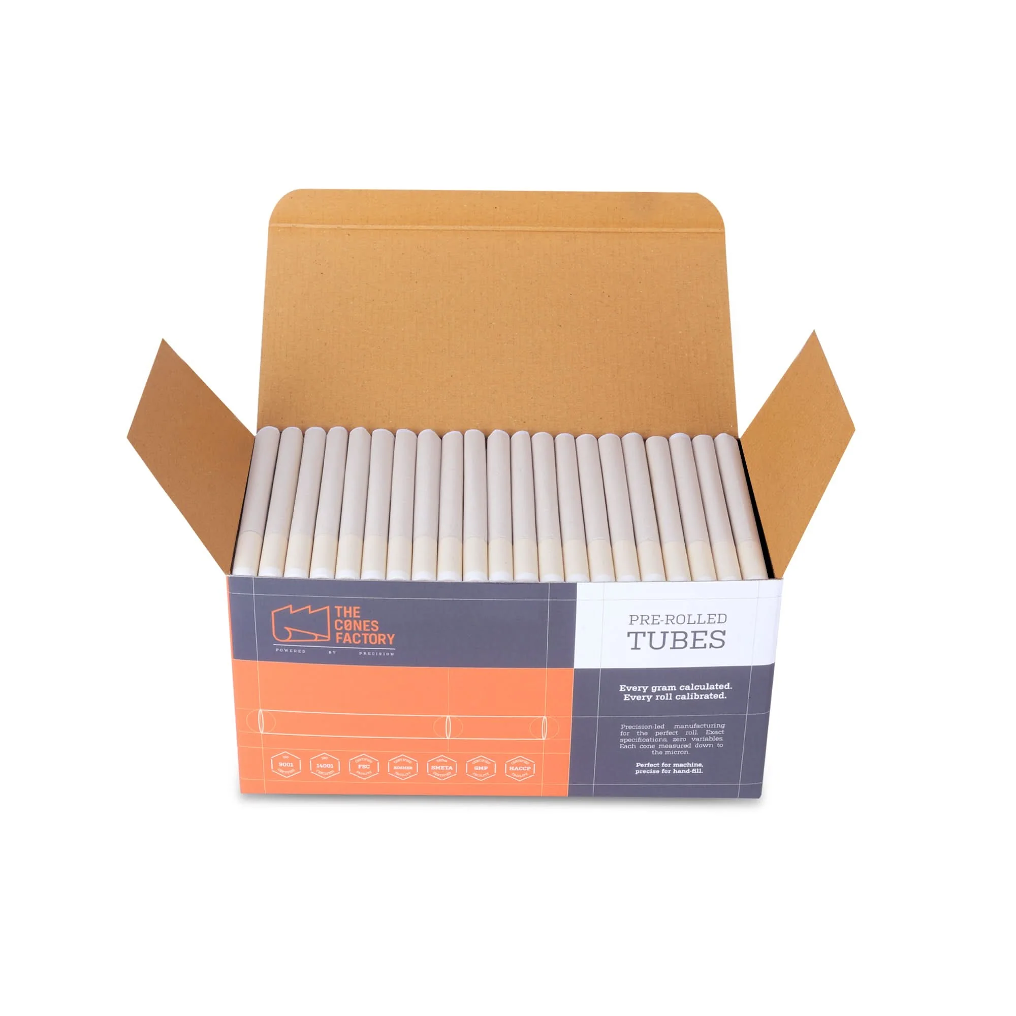 109mm King Size 100% Organic Hemp Paper Ceramic Filter 11mm Dia Tubes