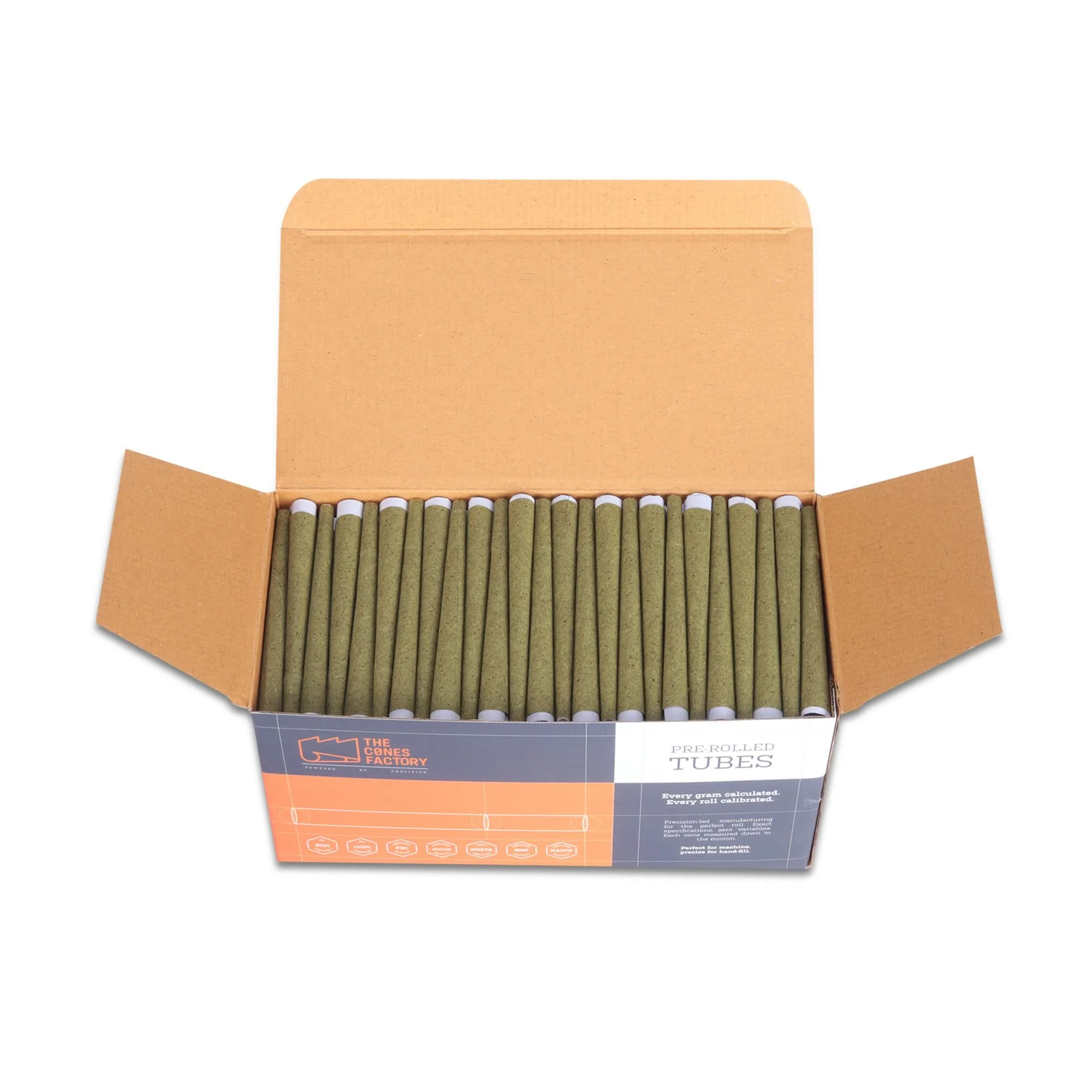 109mm King Size Green Hemp Wrap Blunt Conical Ceramic Filter Cones