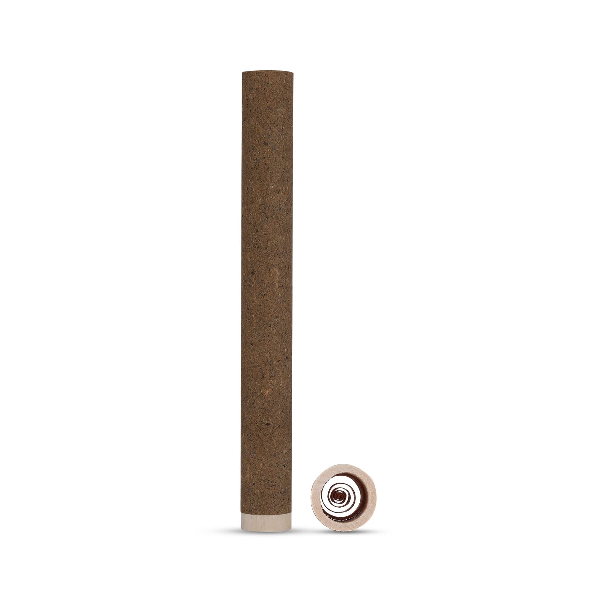 84mm (1-1/4) Brown Hemp Wrap Blunt Wood Filter Cylindrical 9mm Dia Tubes - Image 3