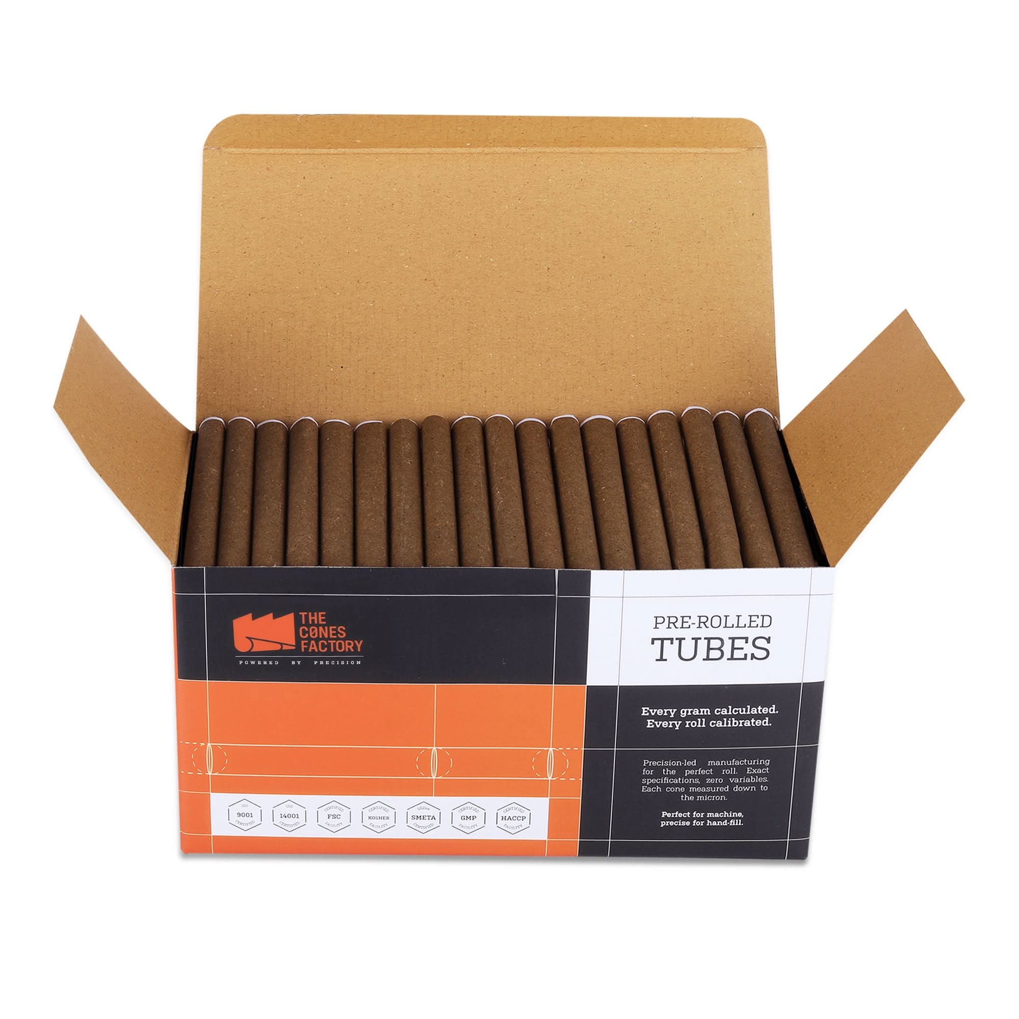 84mm (1-1/4) Brown Hemp Wrap Blunt Wood Filter Cylindrical 9mm Dia Tubes - Image 4