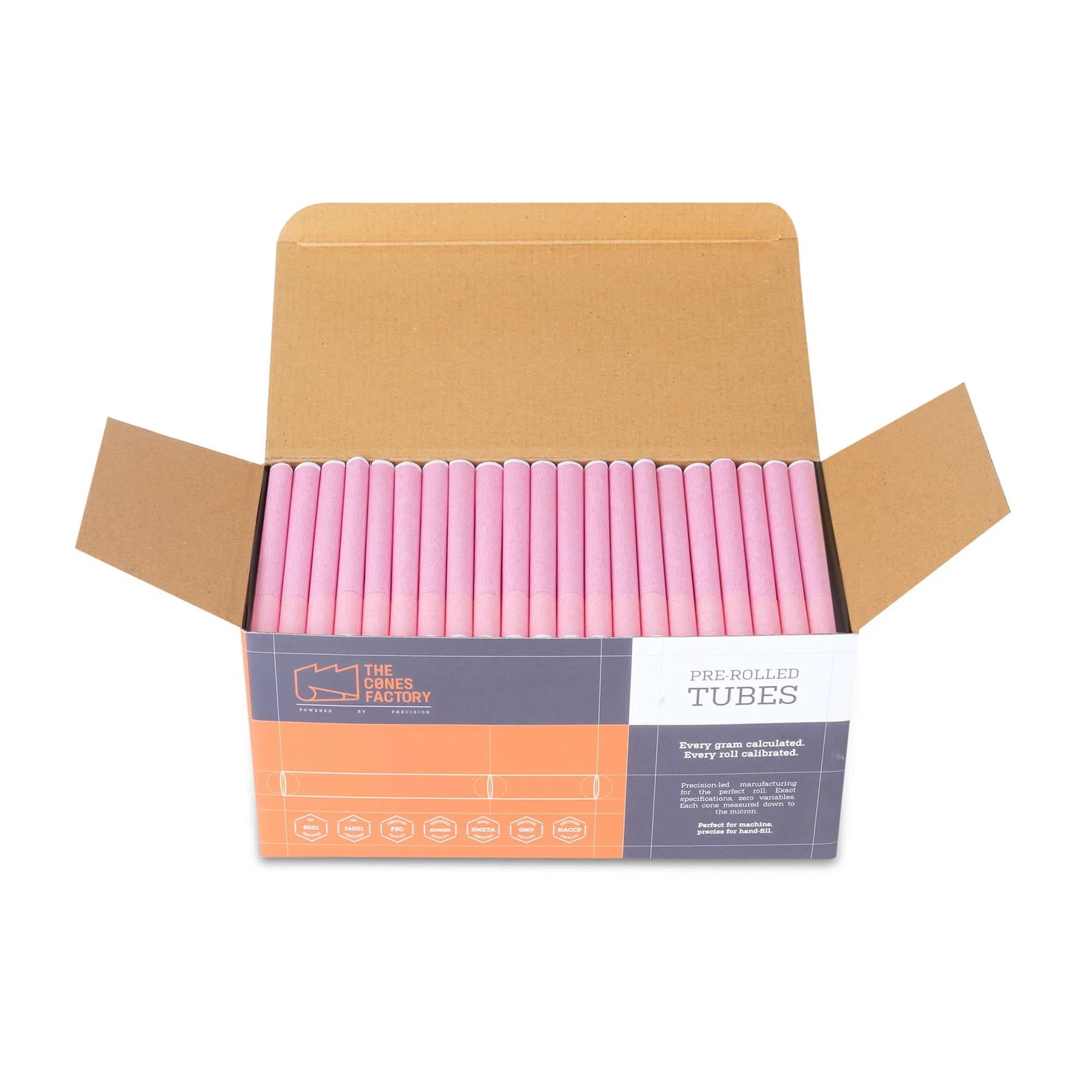 84mm (1-1/4) Red Paper Ceramic Filter 9mm Dia Tubes