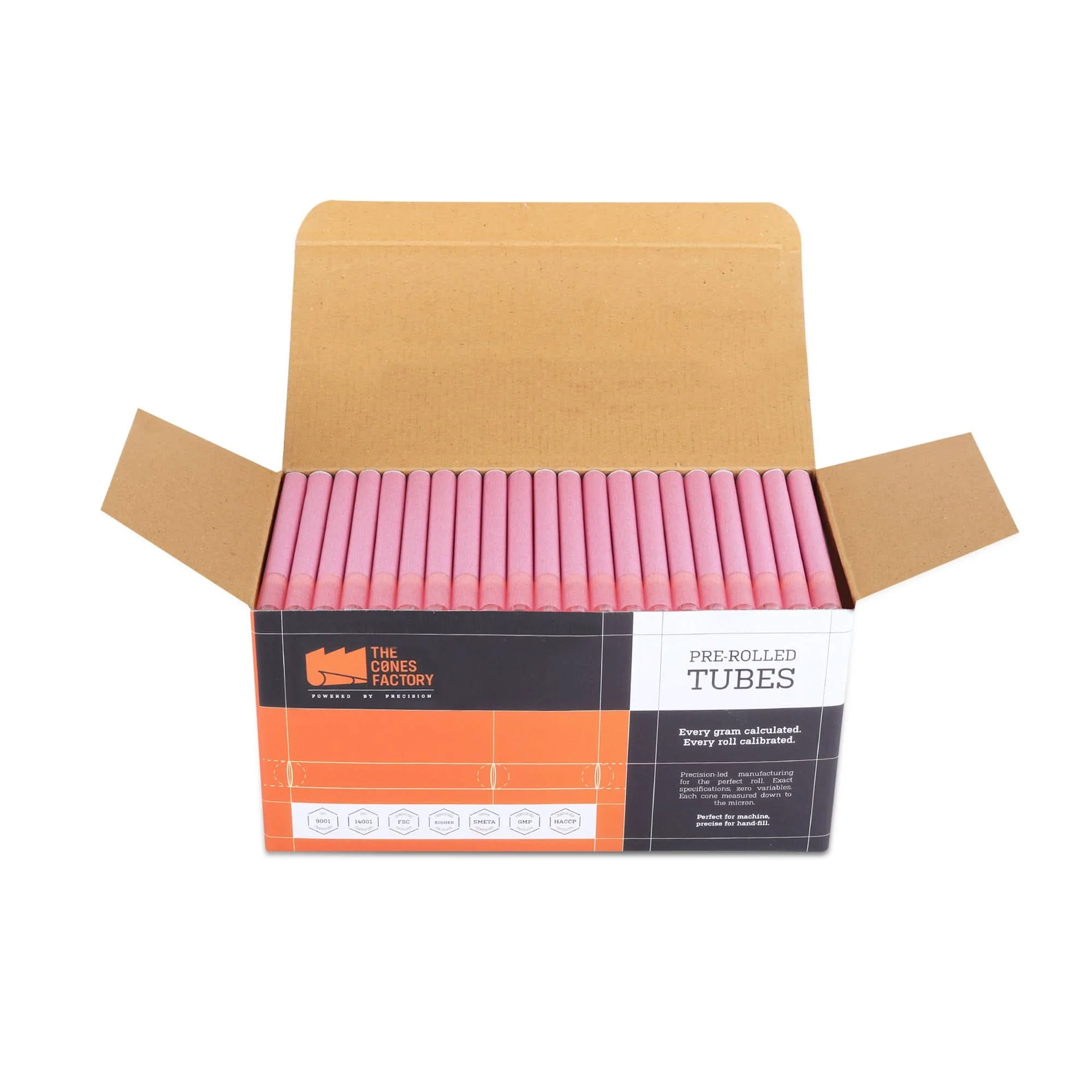 109mm King Size Red Paper Glass Filter 9mm Dia Tubes