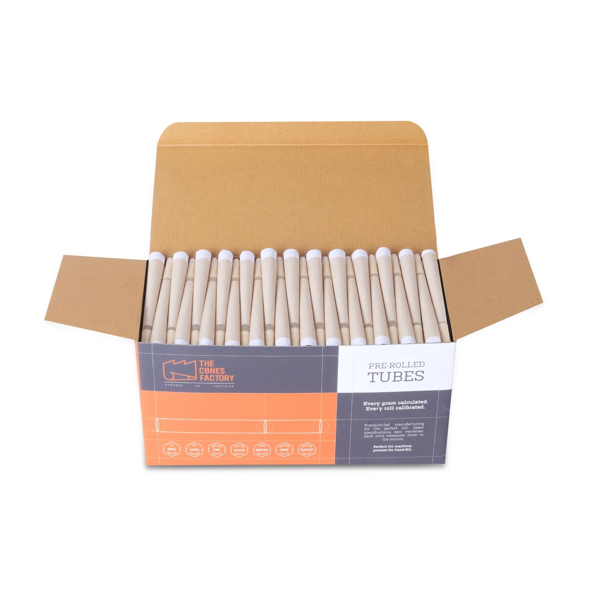 84mm (1-1/4) Unrefined Brown Paper Conical Ceramic Filter Cones