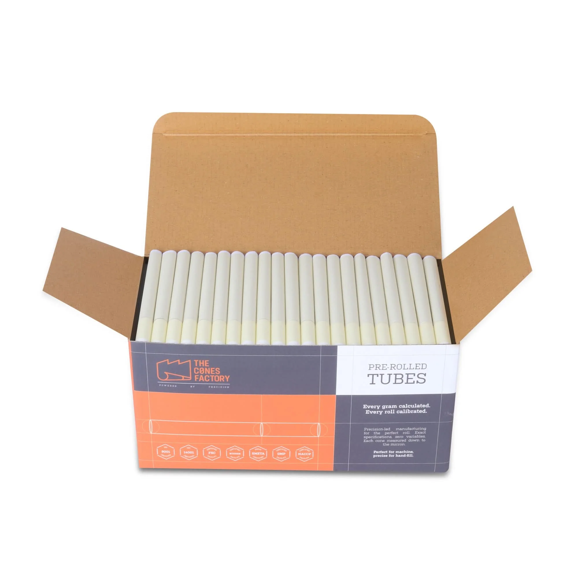 84mm (1-1/4) Yellow Paper Ceramic Filter 9mm Dia Tubes
