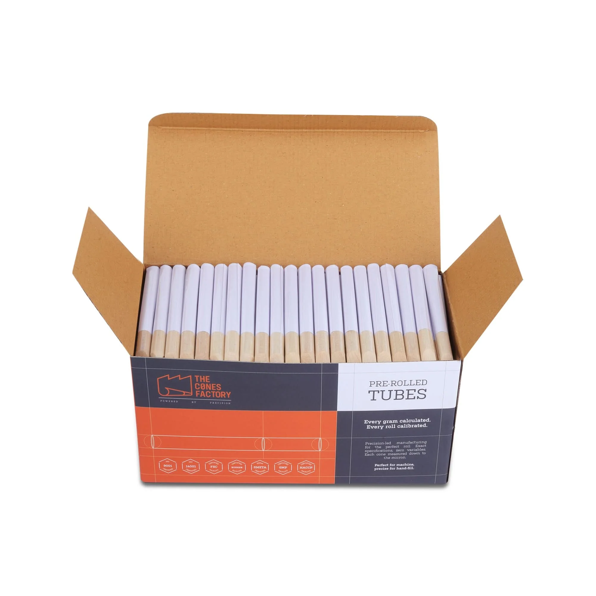 Cosmic Clear Tubes - Wooden Pinch Filter - Dia 9mm 170 Tubes/Pack