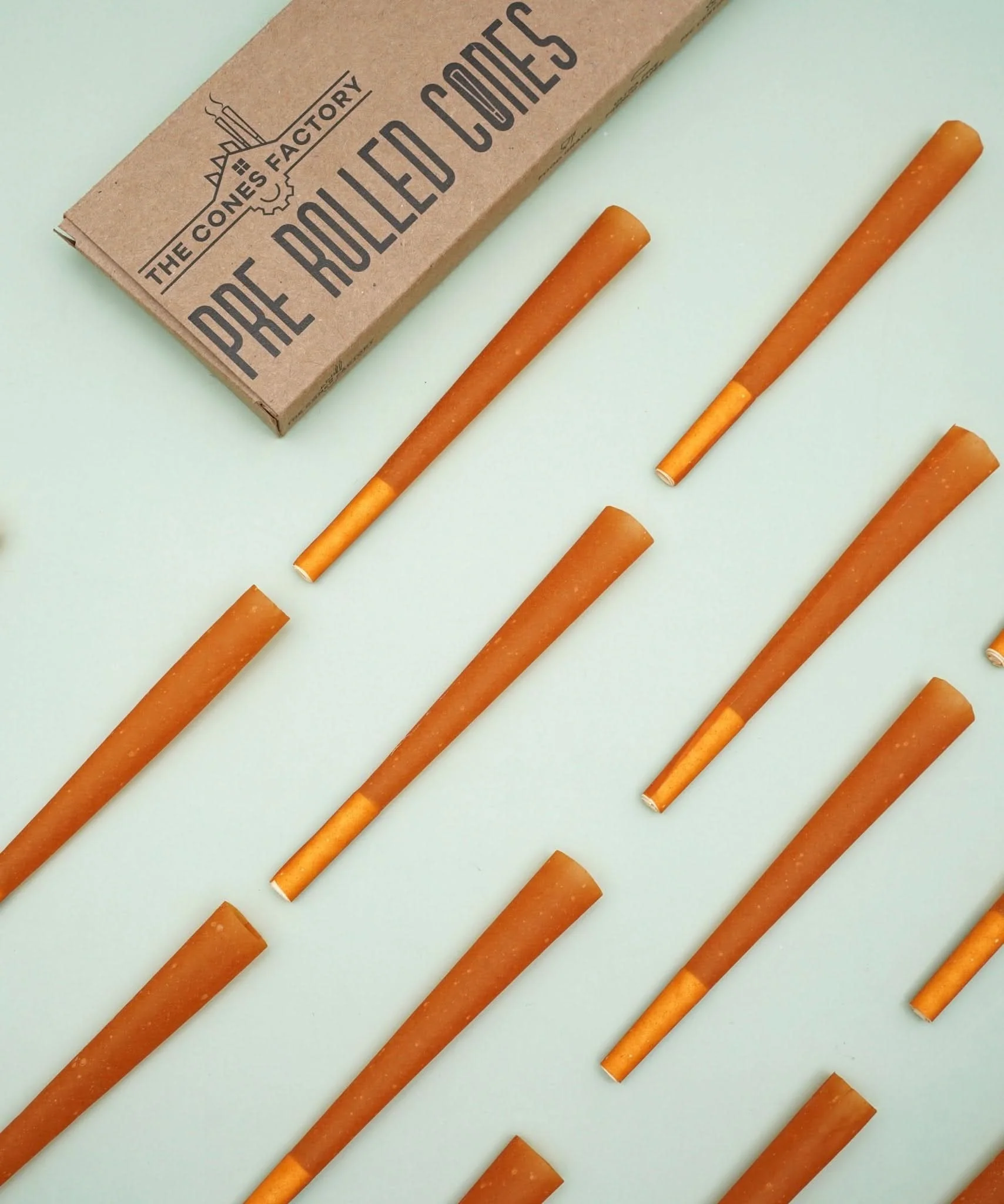 109mm King Size Goji Berry Wrap Orange MW Filter Cones - Image 4